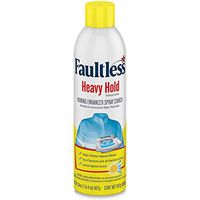 FAULTLESS Laundry Starch Spray, Heavy Lemon Spray Starch 20 oz Cans for a Smooth Iron Glide on Clothes & Fabric Even Spray, Easy Iron Glide, No Reside (Pack of 4)