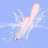 Silicone Heated Vibrator,Multi-Speed 8 Frequency Pattens Warming Function Electric Vibrator for Back Relieving