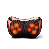 WAOBE Cervical Massager Electric Neck Massage Cushion Massage Pillow Car Home Brown/Black, Brown
