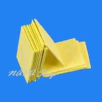 10Pcs Soldering Iron Tip Welding High Temperature Cleaning Sponge Yellow