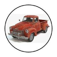 HotSaleStore Sticker Seals 48 Old Truck !! Envelope Seals Labels Stickers 1.2" Round