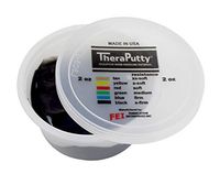CanDo TheraPutty Standard Exercise Putty, Black: X-Firm, 2 oz