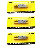 3X Exell EB-27A Alkaline 12V Battery Replaces27A, A27, B-1, CA22, EL-812, EL812, G27A, GP27A, L828, MN27, R27A Fast USA Ship
