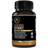 Pure Saffron Extract for Eye Health- Natural Appetite Suppressant Weight Loss Pills- Mood Booster Anti-Anxiety Saffron Supplement for Depression- Hunger Suppression for Women and Men-Saffron Capsules
