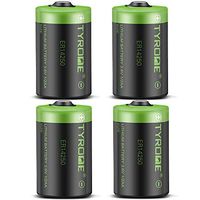 1/2 AA Size LS 14250 ER14250 3.6 Volt 1200 mAh Lithium Batteries 4 Pack, Tyrone Batteries Compatible for Dogwatch Dog Collar and Some of Movement Monitor/Home Security System/Alarm System
