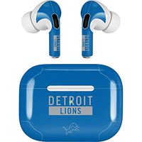 Skinit Decal Audio Skin for Apple AirPods Pro - Officially Licensed NFL Detroit Lions Blue Performance Series Design