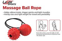 Laser Sports Massage Ball Rope - Ideal for Neck, Shoulders, Back Deep Tissue Massage, Plantar Fasciitis, Muscle Therapy - Concentrated Pressure, Post-Workout Recovery, and Targeted Pain Relief