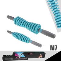 Whewer Muscle Roller Thick Steel Shaft Massage Stick 360 Degree Stereo Point Muscle Roller Stick Massager Fascia Body Roller for Neck Leg Back