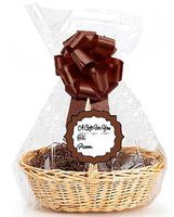 Brown 2Pack Designer Cello Bags/Tags/Bows Cellophane Extra Large Gift Basket Packaging Bags Flat 30" x 40"