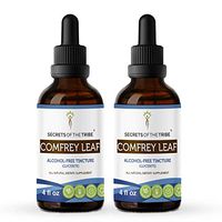 Comfrey Leaf Alcohol-Free Liquid Extract, Organic Comfrey (Symphytum Officinale) Dried Leaf Tincture Supplement (2x4 FL OZ)