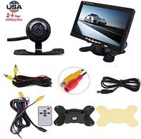 7" TFT LCD Monitor/Mirror Car Backup Rear View Camera Parking Reverse Kit