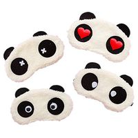 Cute Eye for Sleeping,Advien Panda Sleeping Mask,Elasticity Headband Soft and Light for Insomnia Plane Travel Nap Night Sleeping【4 Pack】