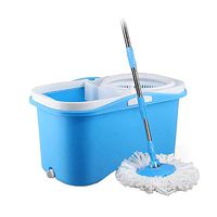 Mop and Buckets Sets Washing & Drying 360° Spinning Mop Head Spin Mop Bucket With Set Hand-Free For Easy Floor Cleaning Sturdy Stable Bucket With Carry Handle for Floor Cleaning