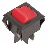 Lighted Rocker Switch, Dpst, 4 Connections