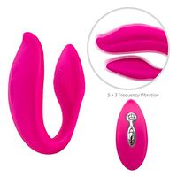 Aich Wireless U Shape Couple Love Stimulation Remote Control Clitorials Gspotter Sucking Toy USB Rechargeable Waterproof Wand for Sore Back Foot Neck Leg Waterproof,Heating Function