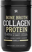 Bone Broth Collagen Protein Powder - 30 Servings | with Hydrolyzed Collagen Peptides & 11g of Protein | Non-GMO Verified, Dairy & Gluten Free (Vanilla Flavor)