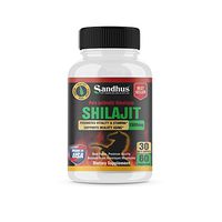 Shilajit Pure Authentic Himalayan 1300 mg Extract Powerful adaptogen, antioxidant, Supports Immune Health Vegetarian 60 Capsules