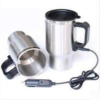 Car Cup Bottle 12V 450ml Tea Coffee Water Heater Heating Tool Cup Electric Kettle Thermal Car Cigarette Lighter Heater Driving