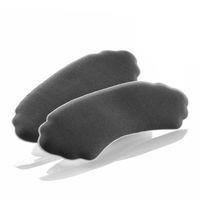 Foot Petals Heavenly Heelz - Back-of-heel Cushions -- Black -- 1 Pair