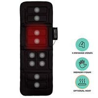 Full Body Vibrating Massage Mat - 10 Motor Vibration Massager Mattress Pad with Warmth for Back Pain Relief - Neck, Back, Lumbar, Calf, and Legs Muscle Relaxation