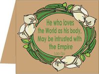 Green Natural Note Cards