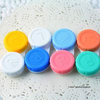 Majoxin Portable Double Contact Lens Case Holder Container Beautiful Box Soaked Storage Eye Care Set Personal Care