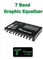 Timpano TPT-EQ7 7 Band Graphic Equalizer Subwoofer-Level Control EQ 7V Driver
