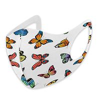 Mouth Masks for Dust Protection Anti Face Mask Washable Earloop Mask Blue Butterfly