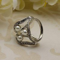 Three Rings Fashion Scarf Ring Buckle Silk Scarves Rings Clasp Clips Buckle Daily Popular Novelty Aesthetic Jewelry Brooch Woman Girl Style | Color - Silver