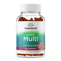 Swanson Multivitamin Pectin Based Gummies for Overall Health - Raspberry 60 Gummies