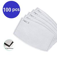 100PCS PM2.5 Activated Carbon Filter Replaceable Anti Haze Filter Paper for 𝐌𝐀𝐒𝐊