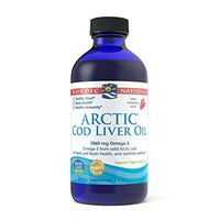 Nordic Naturals Arctic CLO - Cod Liver Oil Promotes Heart and Brain Health, Supports Immune and Nervous Systems, Strawberry, 8 Ounces