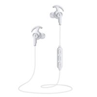 Bluetooth Headphones, Sport Wireless Earbuds Bluetooth 5.0, Richer Bass HiFi Stereo Noise Cancelling in-Ear Earphones with Microphone, IPX5 Sweatproof Headsets for Running Workout Gym (White)
