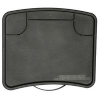 Practitray, Foldable Rollator Tray, Oval/Oblong Back Bar Hardware, Black