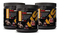 Muscle Booster Supplement - German CREATINE Powder - 100% Pure MICRONIZED CREATINE MONOHYDRATE - Creatine monohydrate Powder Pure - 3 Cans 900 Grams (180 Servings)