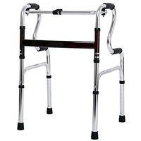 Walking Frame Hi-Riser Four-Legged Without Wheel Aluminium Lightweight Walker Folding Adjustable Height(74-92Cm) HOJZ