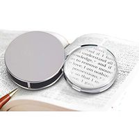 Magnifying Glass Optical Portable Folding Magnifier Large 360-degree Rotating Magnifying Lens Handheld Reading Magnifier for Book Newspaper Reading and Hobby Observation Perfect