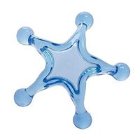 Massager - Star: Manual Back and Neck Massage Tool (Acrylic Blue)
