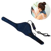 Electric Heating Pad for Neck, Portable Low Voltage Far-Infrared Heat Treatment Physiotherapy Electric Heating Neck Wrap with 1 Moxibustion Pack, 5 Levels of Temperature Adjustment