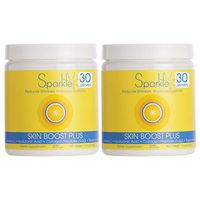 Hydrolyzed Collagen Powder - Sparkle Skin Boost Plus (Tropical Coconut Pineapple) [2-Pack of 30-Serves] VERISOL Collagen Peptides Protein Powder Vitamin C Non-GMO Collagen Supplement Keto Nutrition