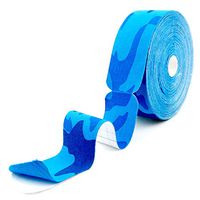 MUEUSS Kinesiology Tape Bulk Waterproof Hypoallergenic Breathable Sports Tape Roll for Muscles Knee Ankle Elbow Shoulder Support-Therapeutic Athletic-Latex Free FDA Approved 82ft (bluecamo)