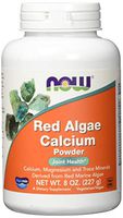 NOW Supplements, Red Algae Calcium Powder with Calcium, Magnesium and Trace Minerals Derived from Red Marine Algae, 8-Ounce
