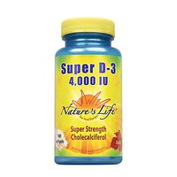Nature's Life Super D-3 , 4000 IU, 100  Softgels
