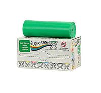CanDo Sup-R Band Latex Free Exercise Band, 6 Yard Roll, Green, Level 3, Medium Resistance