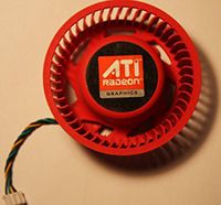 New ATI Video Card HD 4870 5970 5870 5850 4890 5450 5650 4350 Replacement 75mm fan