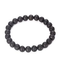 SULYSI Real Lava Stone Diffuser Oil Bracelet for Men Women Anxiety Stretch Bracelet - Meditation,Relax,Healing,Aromatherapy