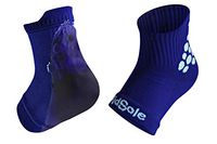 KidSole RX Gel Sports Sock for Kids with Heel Sensitivity from Severs Disease, Plantar Fasciitis (Toddler 11-2, Blue)
