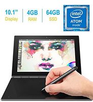 2017 Newest Lenovo Yoga Book 10.1-inch FHD Touch IPS 2-in-1 Tablet PC, Intel Atom x5-Z8550 1.44GHz, 4GB DDR3 RAM, 64GB SSD, Bluetooth, HD Graphics 400, Android 6.0.1 Marshmallow OS- Gunmetal Grey