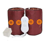 TYUIO Massage Heating pad for Knee, 5 Vibration & Temperature Setting, Safe Low Voltage Heated Brace Wrap for Joint Pain, Injuries, Arthritis Meniscus Pain Relief Hot Therapy