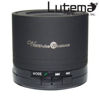 Lutema WaveTube Wireless Bluetooth Portable Digital Speaker w/FM Radio - Black